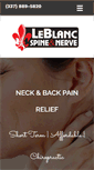 Mobile Screenshot of leblancspineandnerve.com